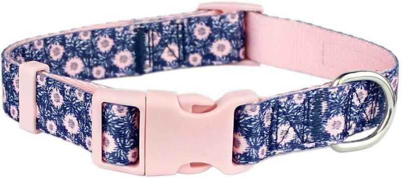Beautiful Spring and Plaid Designs Pet Adjustable Nylon Dog Collar
