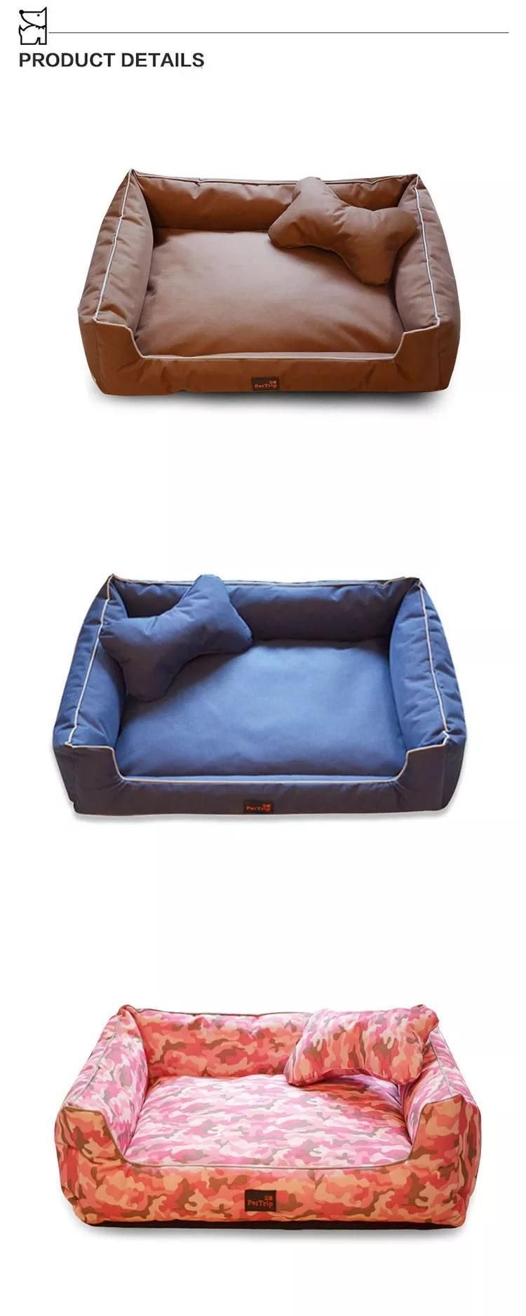 Wholesale Breathable Pet Bed with Mattress Beds for Dogs Multi Use Rectangle Sofa Durable Pet Mattress