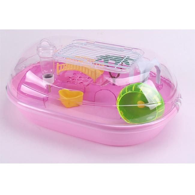 Luxury Design Pink Green Blue Acrylic Two Layers Hamster Cage with Interesting Accessories