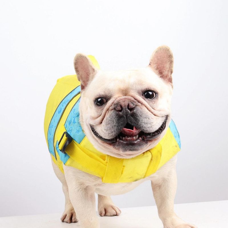 Dog Life Jacket Pet Life Vest Adjustable Reflective Pet Swimsuit Clothes Summer Swimming Suit