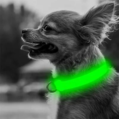 Adjustable LED Dog Collar Glowing Anti-Lost Safety Pet Luminous Collar