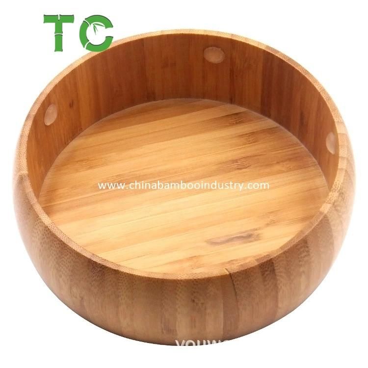 Bamboo Pet Bowls Feeders Ceramic Pet Bowls with Holder Pet Food Water Feeder