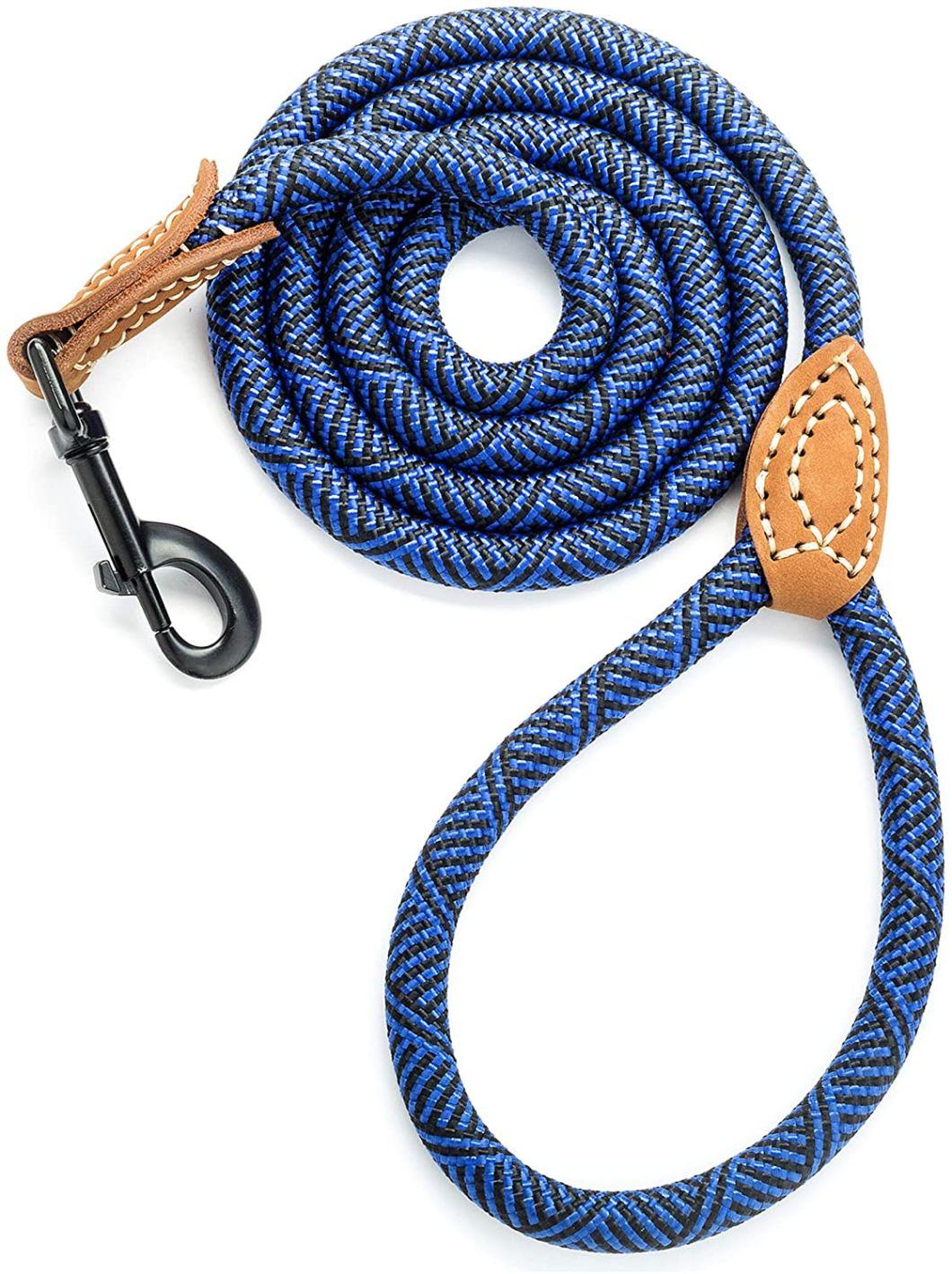 Leather Tailor Reinforce Handle Mountain Climbing Dog Rope Leash