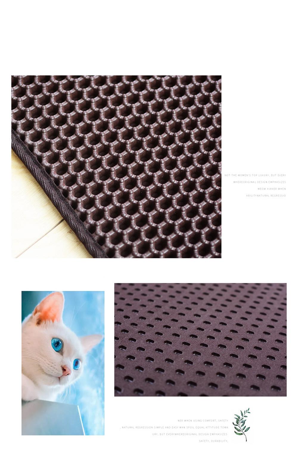 Non-Slip EVA Double Layer Pet Cat Litter Trapper Mats