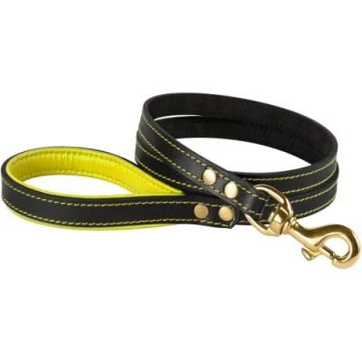 Multiple Colors Durable Padded Leather Dog Lead Pet Leash