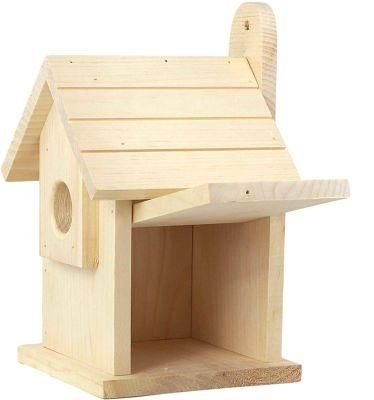 Outdoor Solid Wood Bird House Ecofriendly Wooden Bird Nest