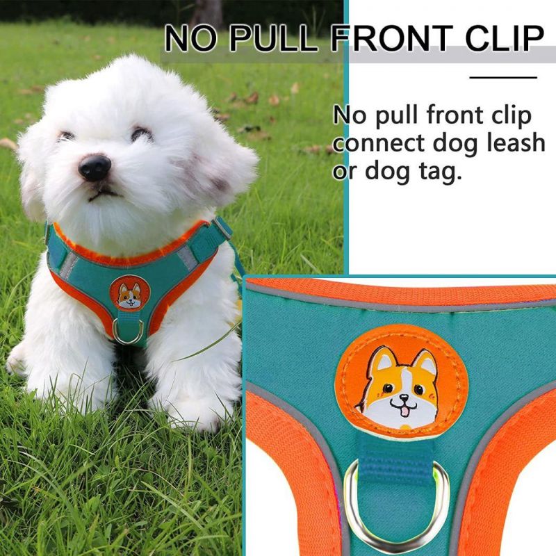 New Reflective Dog Harness for Small Dogs and Cat Escape Proof Pet Harness Set