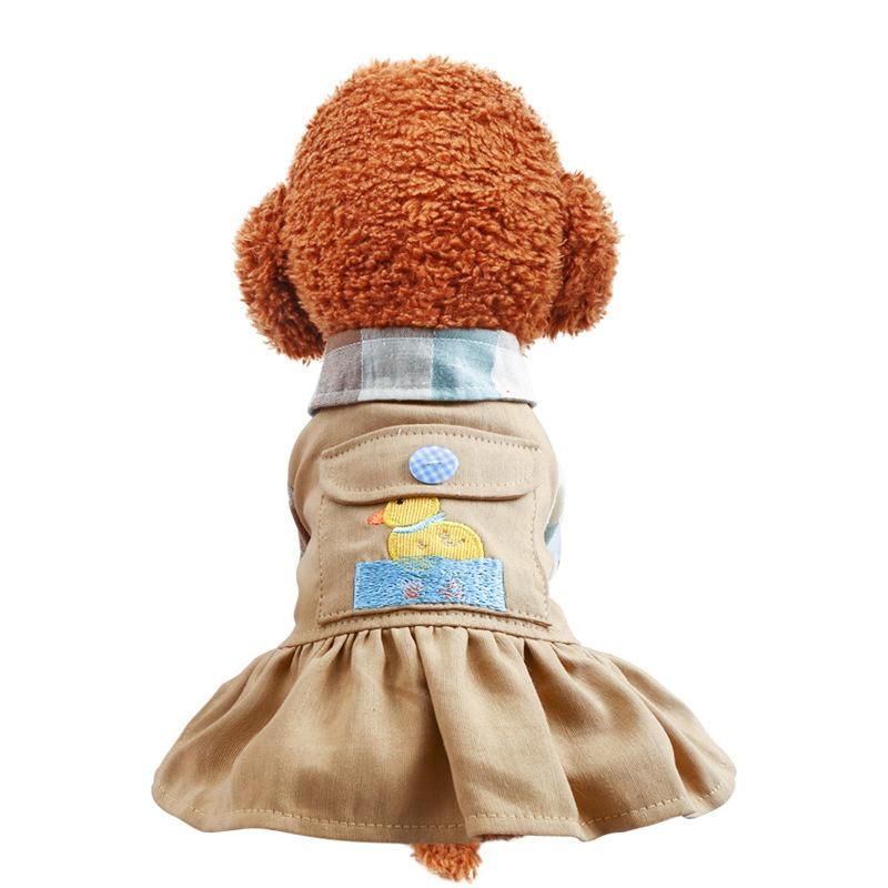 Hot Pet Apparel Luxury Four Seasons Small Dog Clothes Dress for Dogs with Pocket