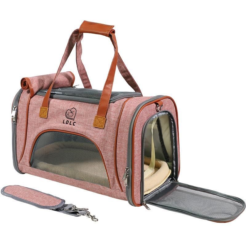 Airline Approved Soft Sided Pet Travel Carrying Handbag Car Seat Safe Carrier Travel Pet Carrier Bag