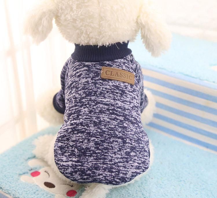 Fashion Pet Sweaters Hoodies, Comfortable Wool Teddy Dog Cat Simple Pets Clothes//