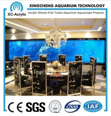 Transparent Acrylic Aquarium of Luxury Restaurant