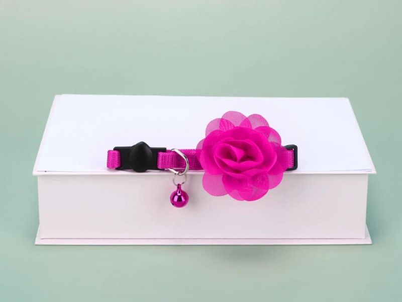 Fast Delivery of Floral Dog and Cat Collar with Bell