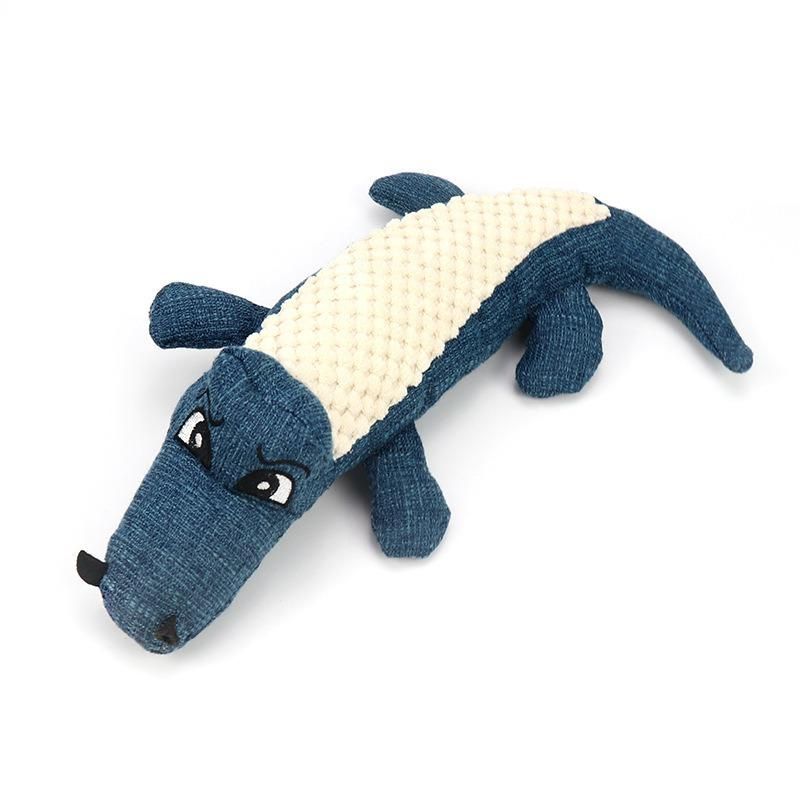Hot Sales Cute Animal Family Doll Squeaky Soft Plush Pet Dog Toy