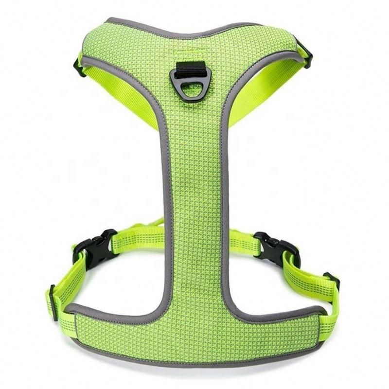 Custom Reflective Soft Cushion Light Green Outdoor Dog Seat Belt/Breathable/Pet Toy/Dog Seat Belt/Pet Accessories
