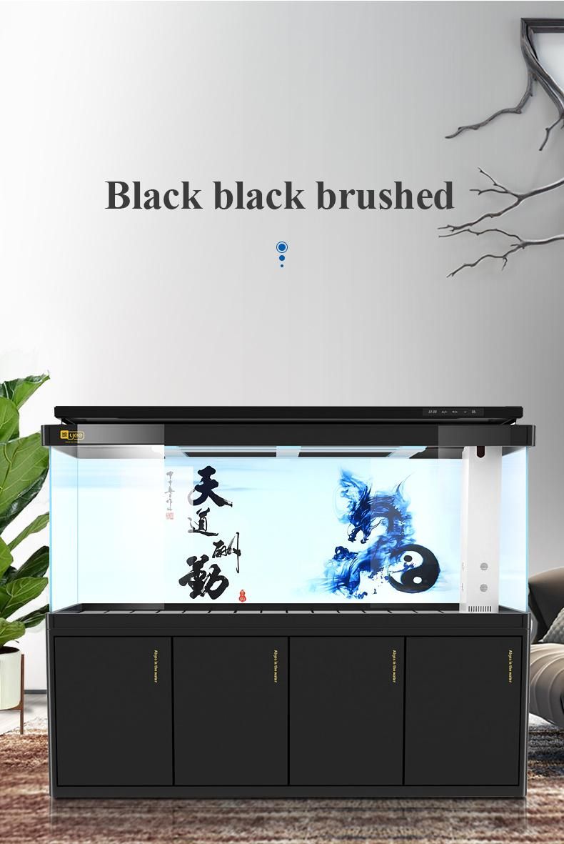 Yee Aquarium Glass Aquarium Fish Tank with Base Cabinet