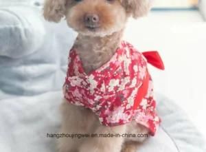 Kimono Style Pet Pajamas 100% Cotton Pajamas Small Dog Shirt Soft Costumes Pet Coat Apparel Cat Pajamas