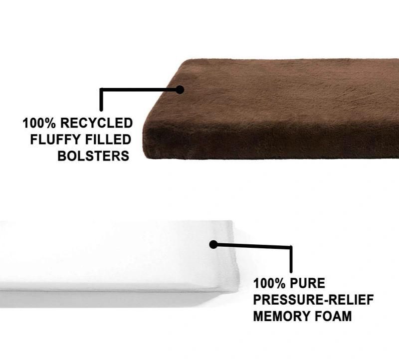 Orthopedic Coffee Dog Bed Lounge Sofa Removable Cover Dog Bed with Waterproof liner