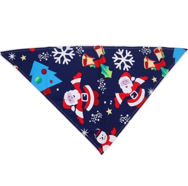 Christmas Dog Scarf Bandanas Classic Pet Accessories Decoration Neckerchief