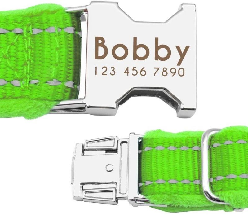 Super Easy to Put It on Soft Flannel Dog Collar