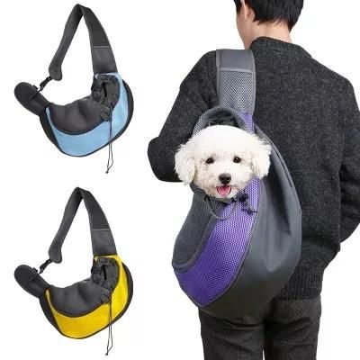 Breathable Mesh Travel Safe Sling Bag Carrier Adjustable Shoulder Strapfor Dogs and Cats Pet Sling Carrier for Outdoor