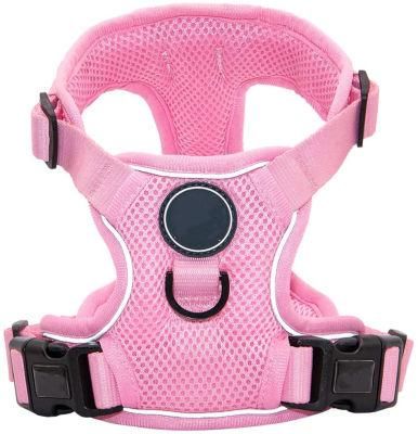 Breathable Mesh Dog Harness No Choke Double Padded Vest Adjustable