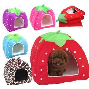 Hotsale Cute Cushion Soft Warm Colorful Long Plush Round Kennel Doughnut Dog Pet Bed