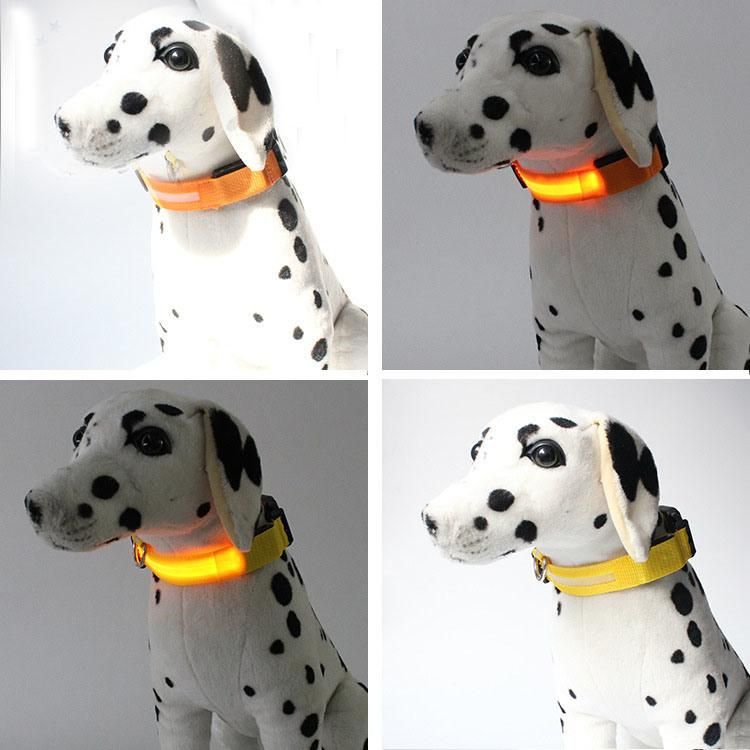 Pet LED Dog Collar Light up Dog Collar USB Charging LED Nylon Dog Collar Pet Products