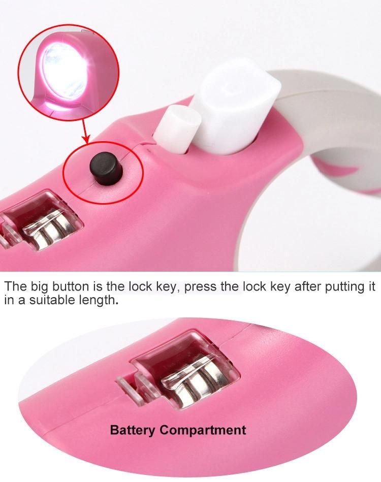 Automatic Portable LED Retractable Dog Leash with Flash Light