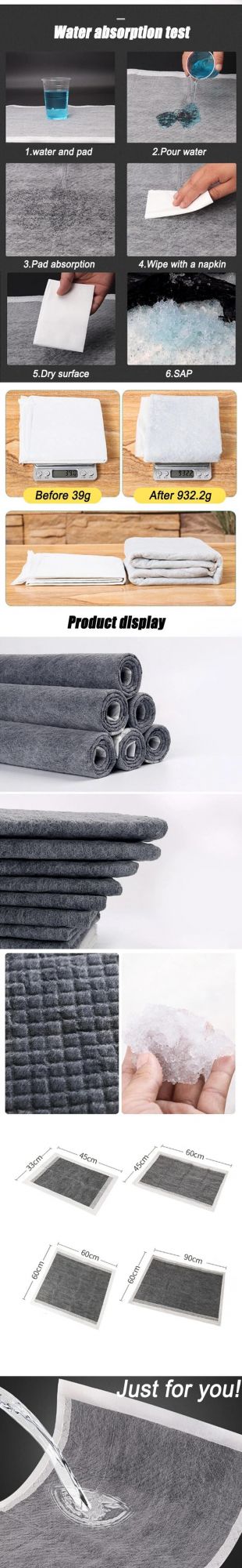 China Wholesale Dog PEE Pads Bamboo Charcoal Mattress Training Pants Activated Carbon Type Puppy Urine Pad Customized High Asorbtion Pad
