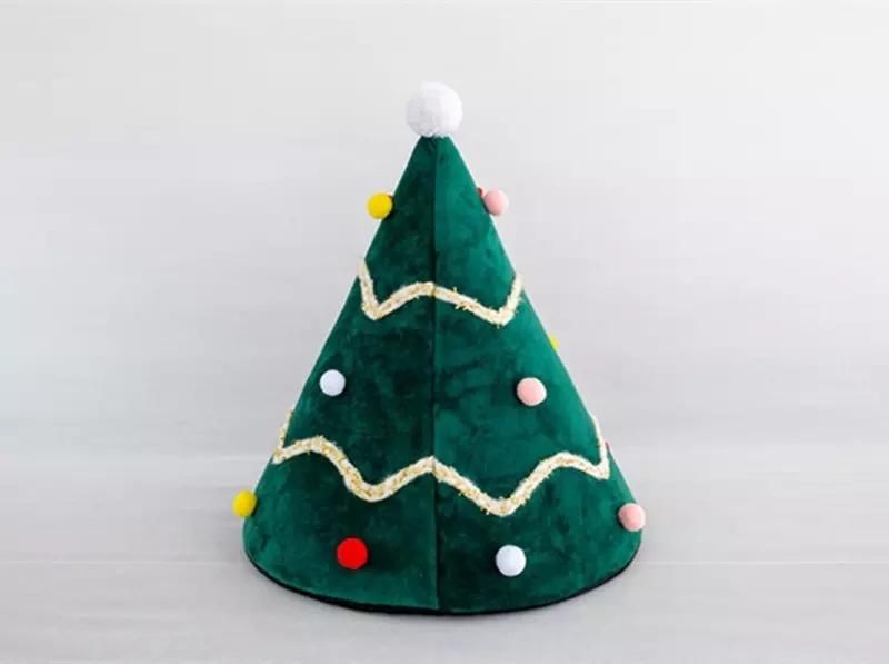 Wholesale OEM Washable Christmas Pet Bed Indoor House for Dogs Cats