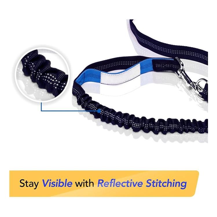 Retractable Hands Free Nylon Reflective Dog Leash