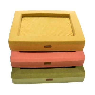 High Quality Memory Foam Square Pet Bed Dog Bed