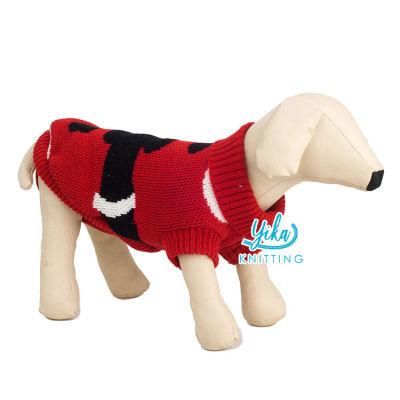 Xxs Acrylic Knit Dog Accessory Christmas Cartoon