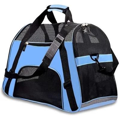 Shoulder Pet Bag Folding Dog Carrier Bags Cat Carrier Outgoing Travel Breathable Pets Shoulder Bag for Wholesale