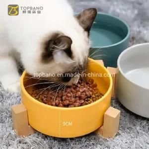 Popular Ceramic Pet Food Water Bowl Easy Clean Pet Dog Cat Feeder Pet Bowls for Promotion Gift