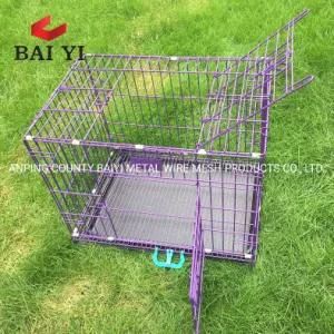 Zhejiang Pet Products Popular 2 Door Pet Wire Cage with ABS Pan