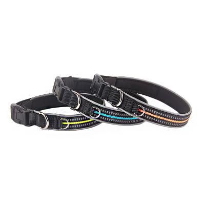 Nylon Reflective Neoprene Padded Dog Collar, Velcro Quick Release Buckle Pet Dog Neck Collar Pet Supplies Dog Luxury Pet High Visibility Collar