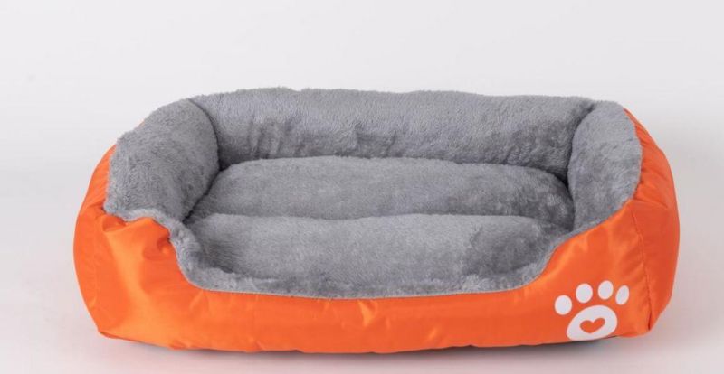 Factory Direct Sales Autumn and Winter Lamb Plush Thick Square Footprint Cat′ S Bed Dog Kennel Pet Nest Warm and Ventilated