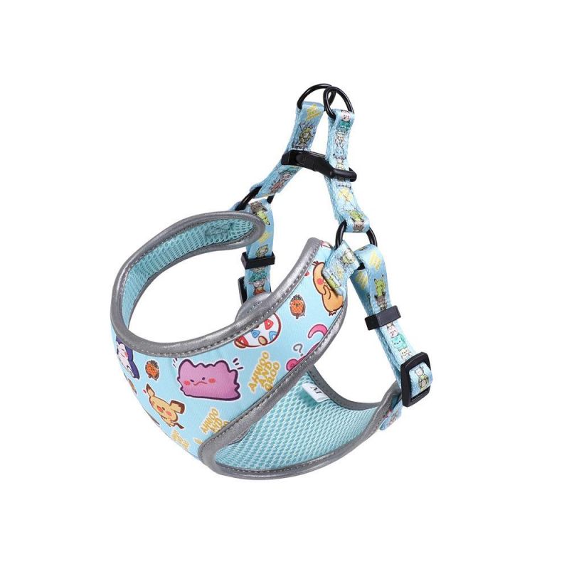 Luxury Reflective No Pull Soft Pet Harness Leash Set
