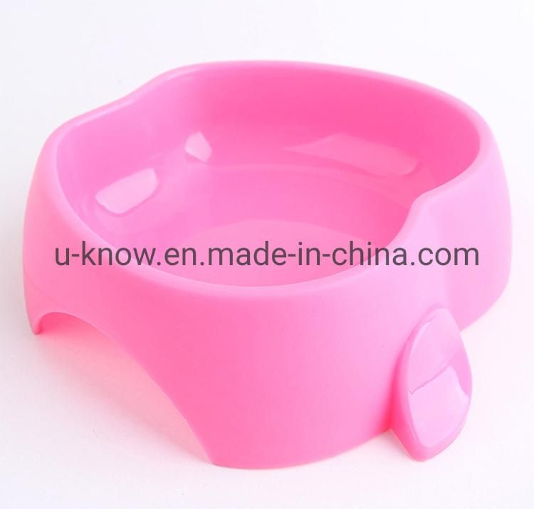 Pet Bowls Pet Feeding Bowl Apple Shaped Plastic Single Bowl