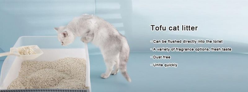 Natural Plant Tofu Cat Litter with Many Fragrance Quickly Clumping