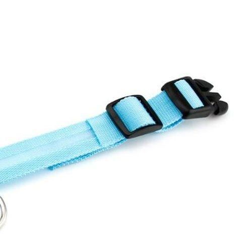 Wholesale USB Rechargeable LED Flashing PU Leather Pet Dog Collar