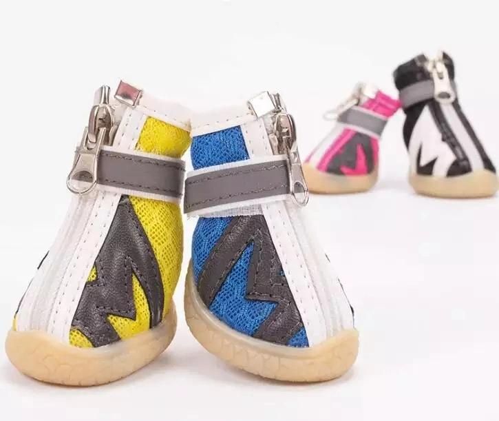 New Design Mesh Sandal Dog Shoes Soft-Soled Dog Shoes