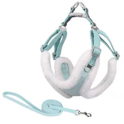 Beautiful Smooth Pet Harness Soft Suede Dog Harness