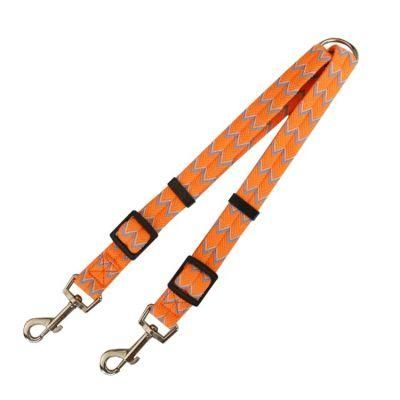 Wholesale Durable Comfortable Fashion Double Handle Dog Leash with Two Double Hooks