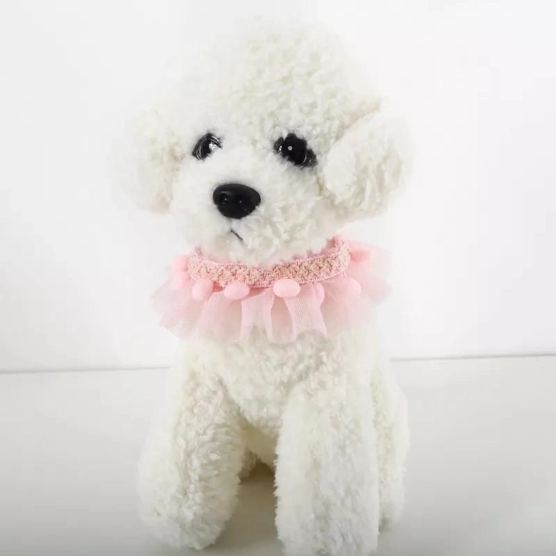 Wholesaler Pet Accessories Sweet Princess Lace Bib Cute Dog Cat Necklace Collar Decoration