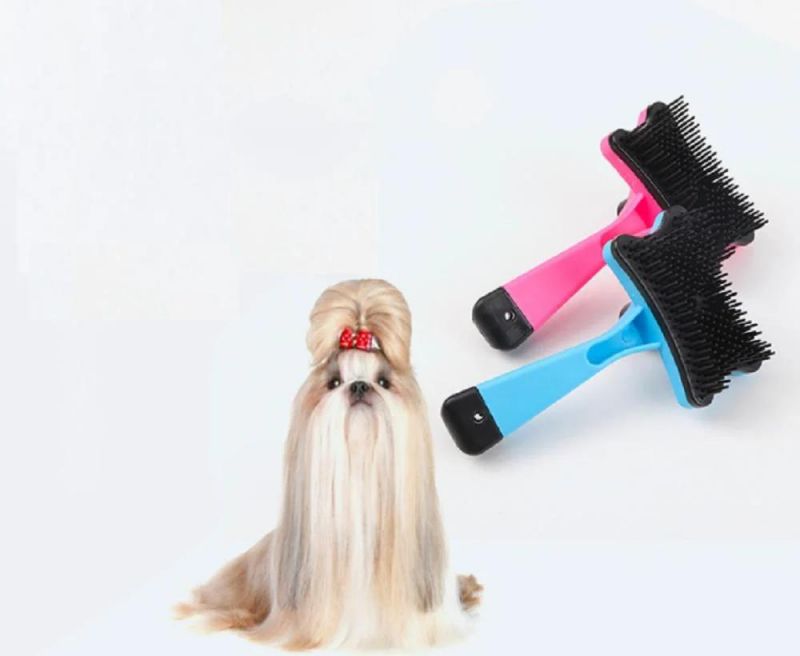 Pet Groom Bath Brush Hair Removal Brush