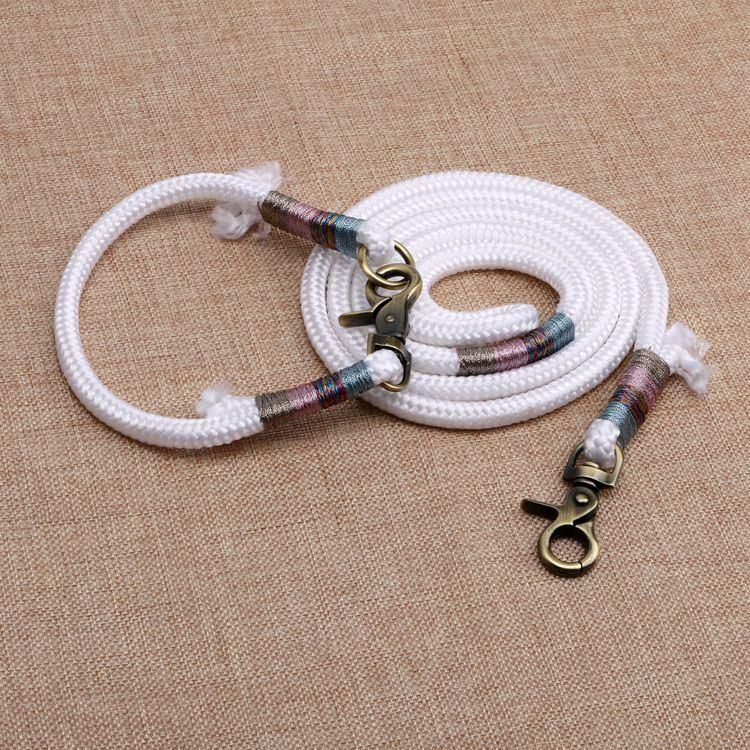 Bronze Sweep Color of The Metal Buckle Configuration Beige Polyester Dog Rope Leash