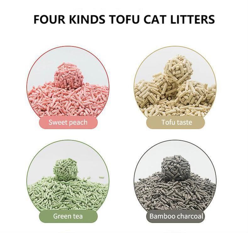 Flushable Tofu Cat Litter Dissolves in Water and Can Be Flushed Into The Toilet