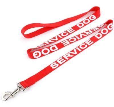 Custom Nylon Silk Print Service Dog Lead